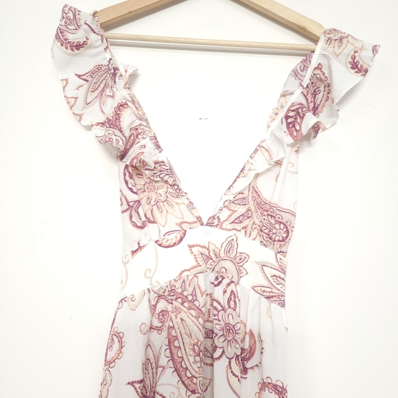 NWT CUPSHE Beach Paisley Dress SZ Medium - Picture 4 of 11